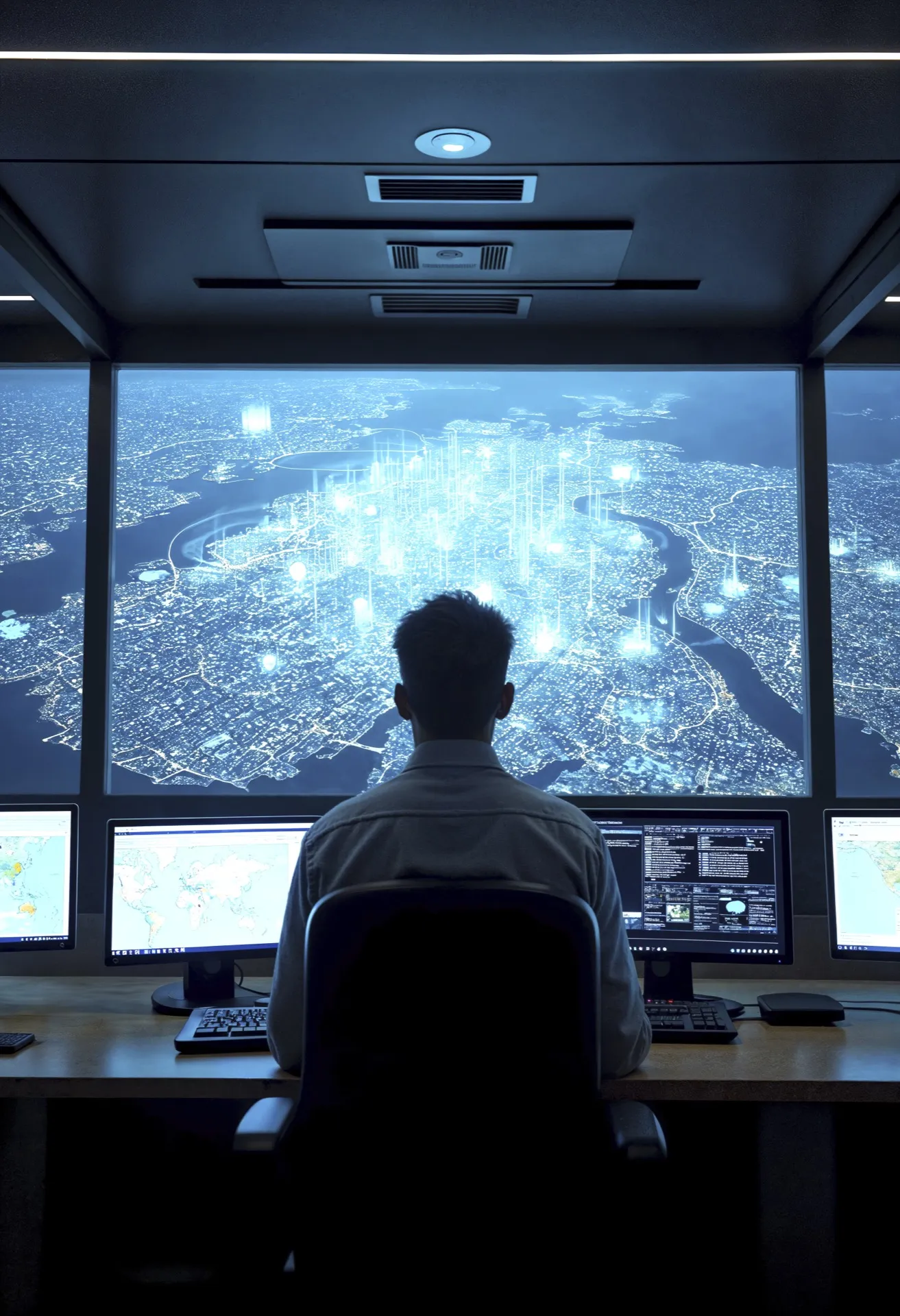 Futuristic AI technology concept